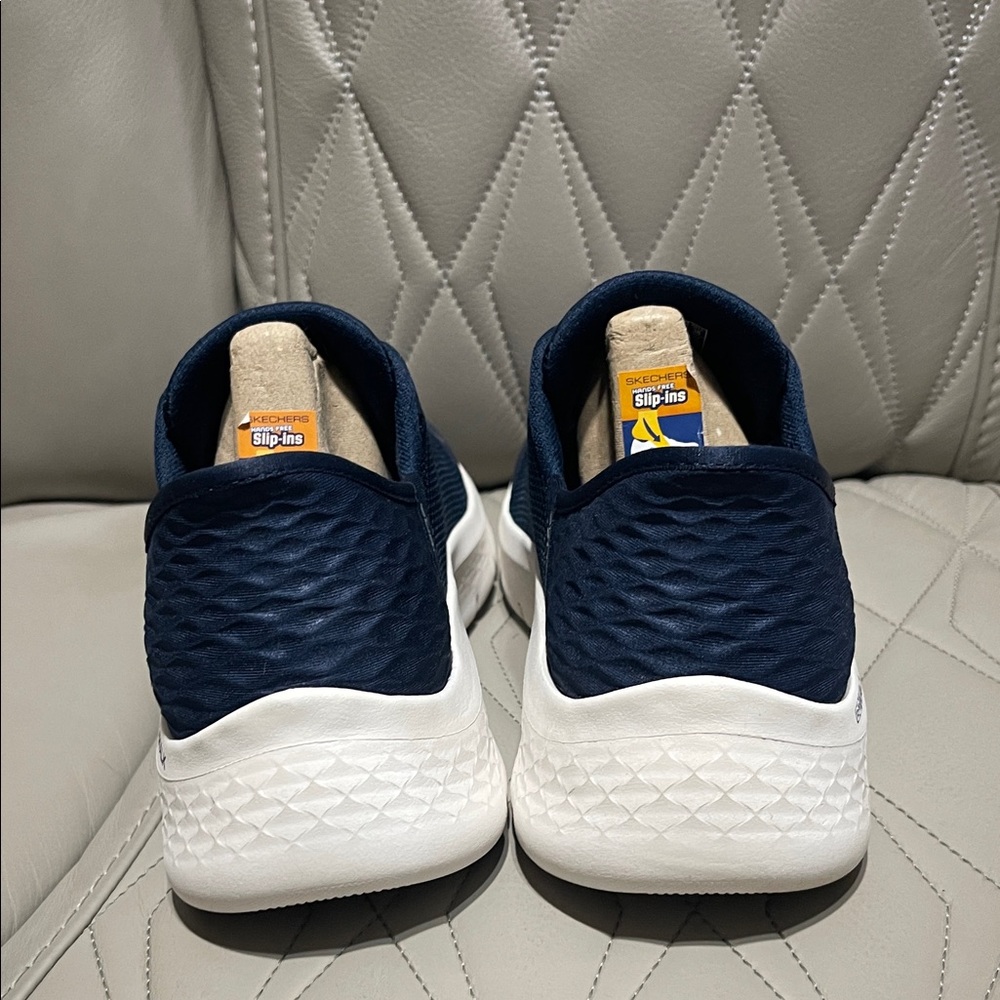 Skechers Dark Blue Athletic Shoes - Picture 7 of 8